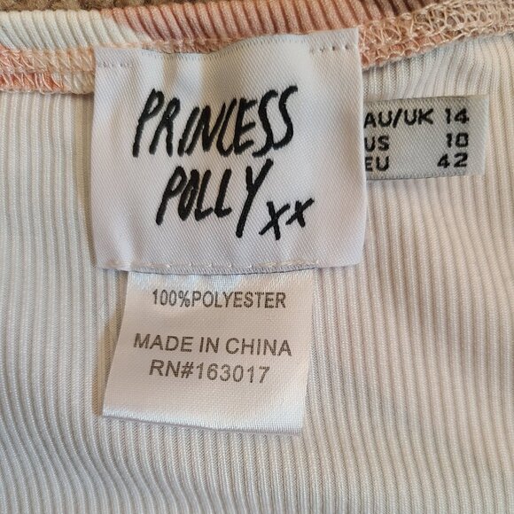 Princess Polly 70's Inspired Colorful Swirl Orange Latiana Pants and To… - Picture 7 of 8